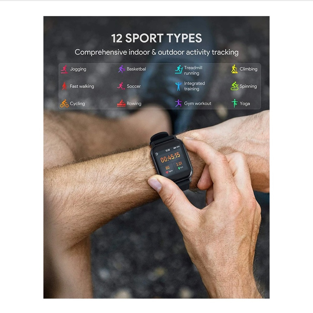 Aukey Smart Watch Men Women Fitness Tracker Heart Rate Watch for iOS Android - Picture 4 of 10